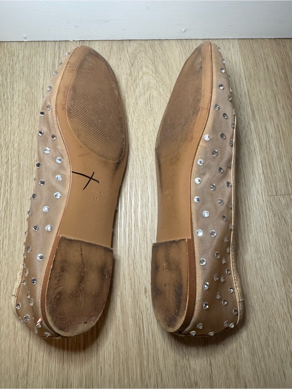 Mango Women's Rhinestone Ballerinas - Picture 6 of 7